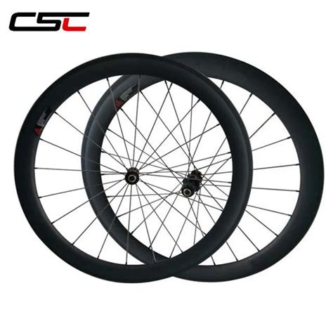 Csc Light 700c Bicycle Carbon Wheels 50mm Height 23mm Width Clincher