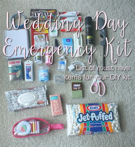 Wedding Day Emergency Kit The Yes Girls