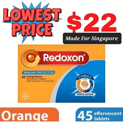 Sg Stock Lowest Price Redoxon Triple Action Vitamin C Effervescent