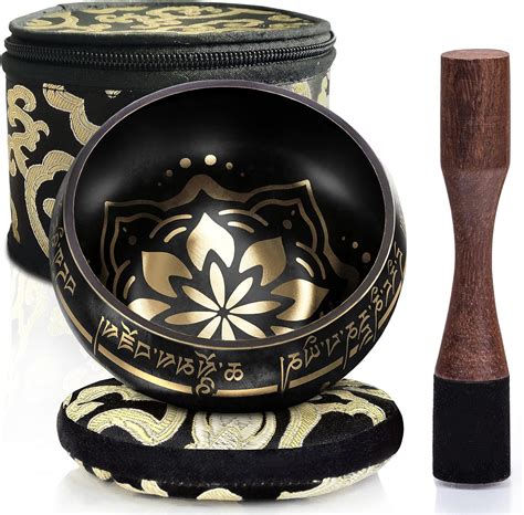 Amazon Tibetan Singing Bowl Set Easy To Play Creates Beautiful