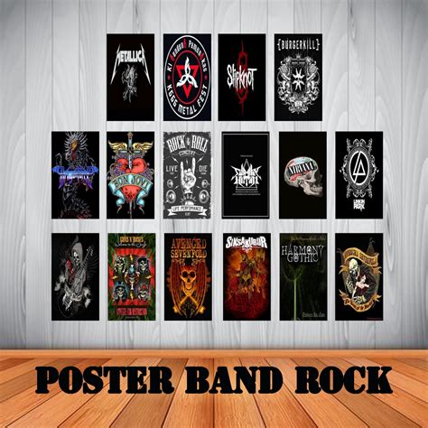 Jual Promo Poster Band Rock Metal Aesthetic Poster Band Metal Aesthetic Poster Band Rock