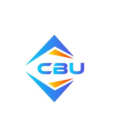 CBU abstract technology logo design on white background. CBU creative ...