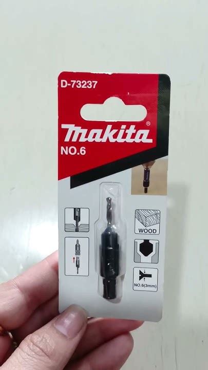 Makita D 73237 ផ្លែស្វានឈើ D 73209 24mm Gauge Drill Countersink And Ph2 Driver Bit Youtube