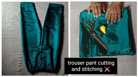 Very Easy Pant Trouser Cutting And Stitching Pant Cutting And