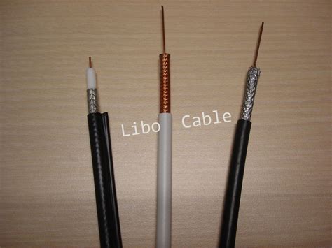 Catv Rg Coaxial Cable With Jelly Ohm Cable With Bare Solid Copper