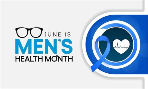 Premium Vector Mens Health Month Is Observed Every Year In June