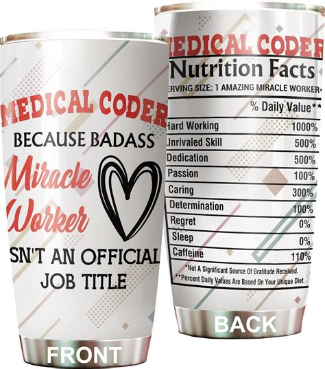 Medroc Medical Coder Tumbler Stainless Steel 20oz Funny Medical Coder Ts Bulk