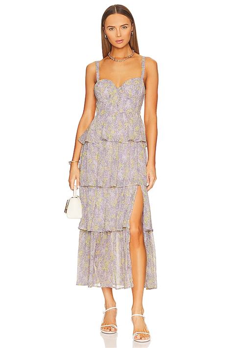 ASTR The Label Midsummer Dress In Lavender Multi Floral REVOLVE