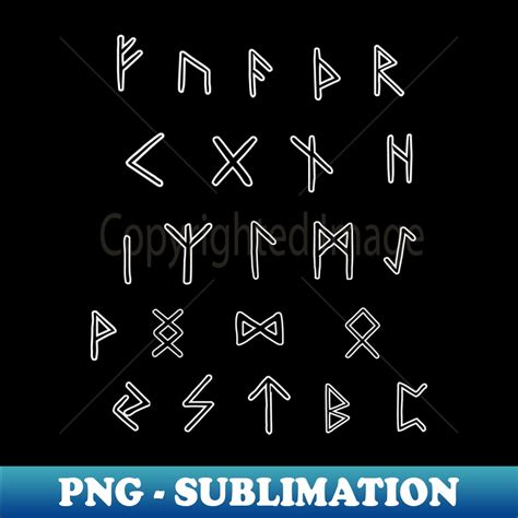 Nordic runes alphabet - PNG Transparent Digital Download Fil - Inspire ...