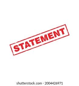 abstract red grungy statement rubber stamp stock vector royalty