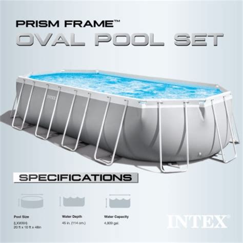 Intex Eh X X Prism Frame Oval Above Ground Swimming