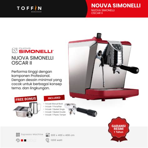 Mesin Kopi Espresso Nuova Simonelli Oscar II Espresso Machine