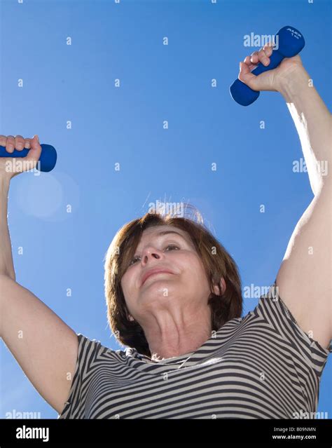 Mature Woman Fitness Stock Photo Alamy