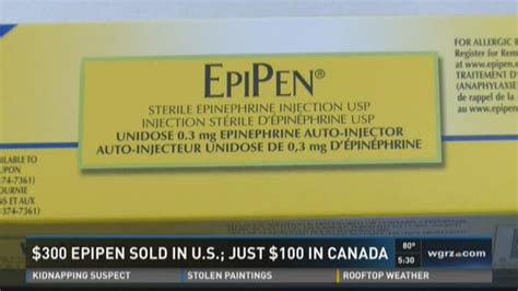 Price Of Epipens Deeply Discounted In Canada