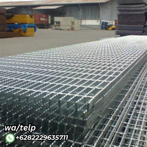 Jual Plat Grating Besi Galvanis X Lebar Cm Panjang Mtr