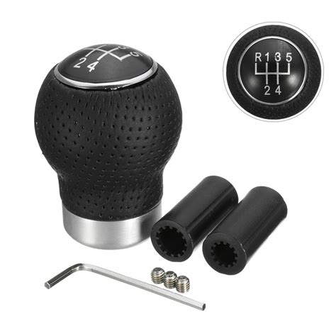 New 5 Speed Universal Aluminum Manual Car Gear Shift Knob Shifter Lever