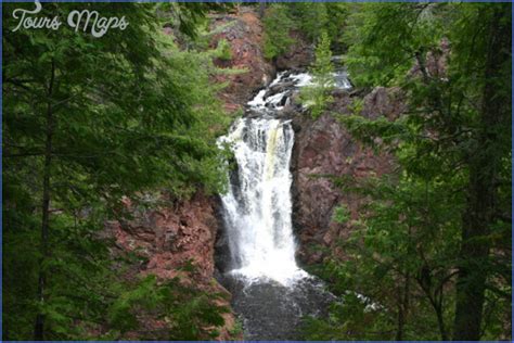 COPPER FALLS STATE PARK MAP WISCONSIN - ToursMaps.com