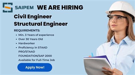 Job Opening For Civil And Structural Engineer In Chennai