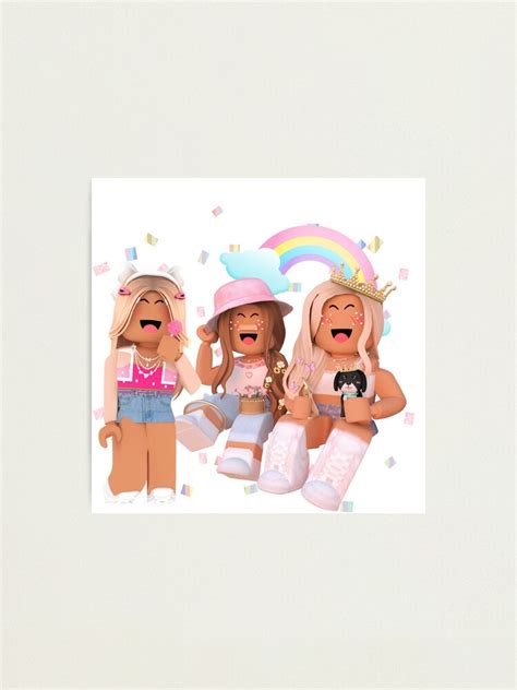 Girl Roblox Photographic Print For Sale By Cindybernas Redbubble