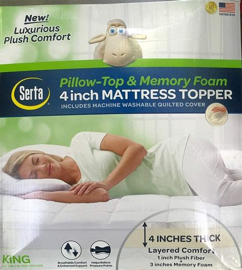 Serta 4 Inch Mattress Topper | Twin Bedding Sets 2020