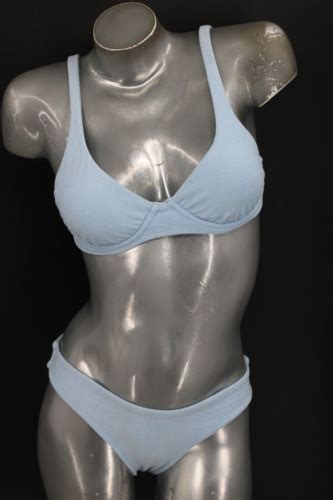 Amore Sorvete Baby Blue Terry Bikini Size Medium Gem