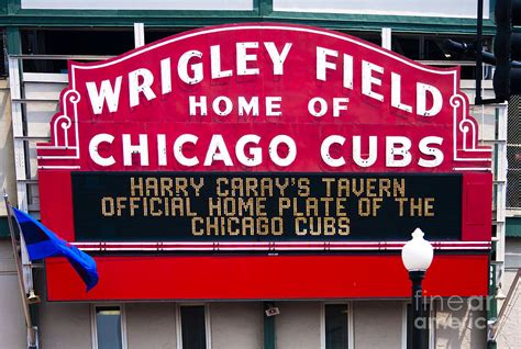 Wrigley Field Sign Photograph By Patty Colabuono Fine Art America