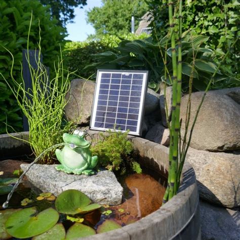 Keramik Wasserspeier Frosch Keramik Kompl Mit Solarpumpe Inkl Li