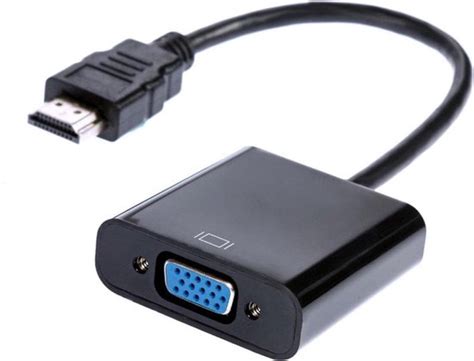 Universele Gold Plated Hdmi Naar Vga Adapter Converter Zwart Usb