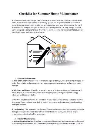 PPT The Ultimate Garage Maintenance Checklist For Every Season