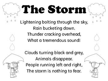 The STORM! (ABAB Poem) by Nettie's Teacher Basket | TPT