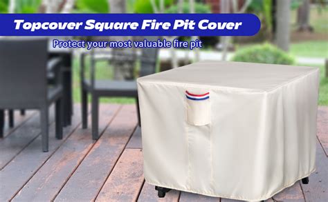 Amazon Square Fire Pit Cover Designed For 26 28 Inch Outdoor