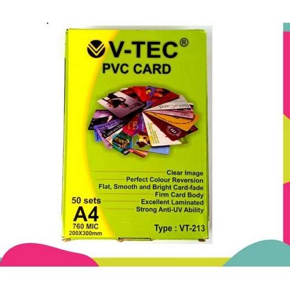 Jual Pvc Id Card Merk Vtec Vtro Premium Dus Isi Set Shopee Indonesia