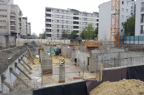 Début du second œuvre des 26 logements à Bondy agence Engasser associés