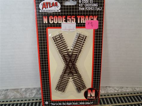 Atlas N Code 55 45 Degree Crossing P N 2043 Ebay