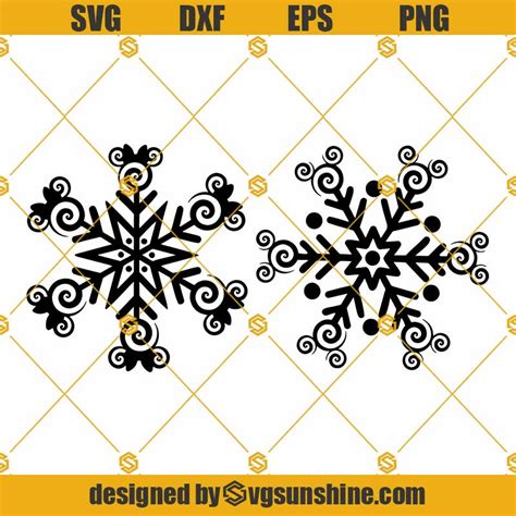 Mickey And Minnie Snowflakes Christmas Svg Black Snowflake Svg Disney