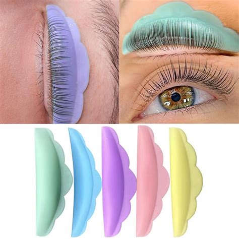 5 Paris Lash Lift Rod Silicone Pad Pink Yellow Eyelash Perm Pads