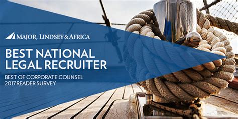 Major Lindsey And Africa Again Voted Best National Legal Recruiter In