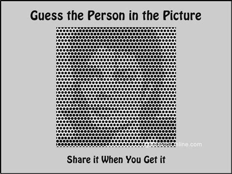 Picture Riddle: Identify the Person in the Image | Riddles, Picture ...