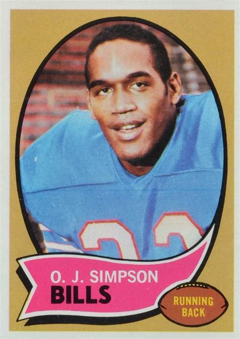 Oj Simpson Football Card Nichelle Sapp