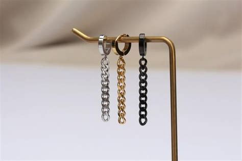 Chain Earrings Dangle Earrings Drop Earrings Mens Huggie Bts Kpop Idol