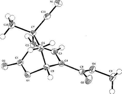 Figure 1 From Crystal Structure Of Methyl Endo 8 Cyano Exo 8 Methyl 3