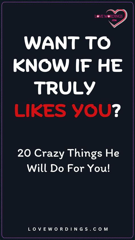 how to know if he genuinely likes you