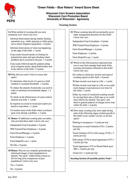 Fillable Online Corn Agronomy Wisc Wisconsin Corn Growers Association