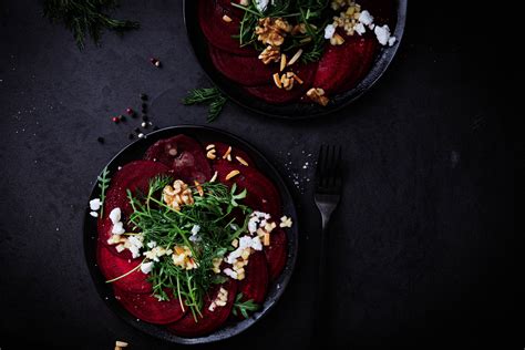 Rote Bete Carpaccio Mit Feta Und Waln Ssen