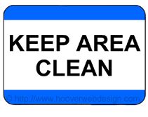 Please Keep This Area Clean Printable Sign