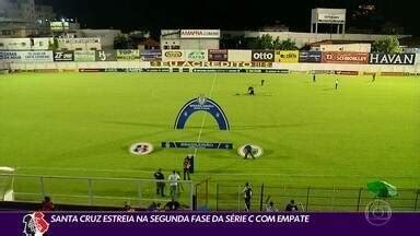 Globo Esporte PE Santa Cruz Empata Brusque Na Largada Do