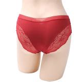 China New Fashion Sexy Ice Silk Modis Tanga Lingerie Seamless Breathable Big Size Panties Women