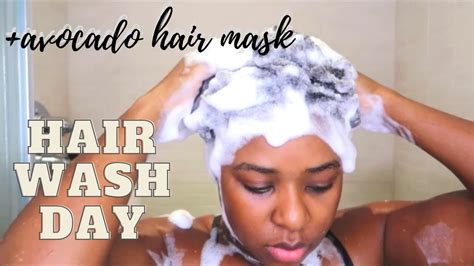 My 4c Natural Hair Wash Day Routine Avocado Hair Mask Recipe