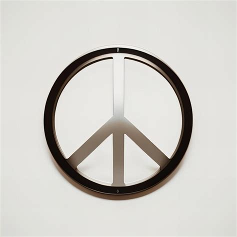 A peace sign isolated on a white background | Premium AI-generated image