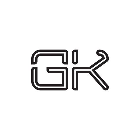 Gk Logo Design Free Stock Vectors